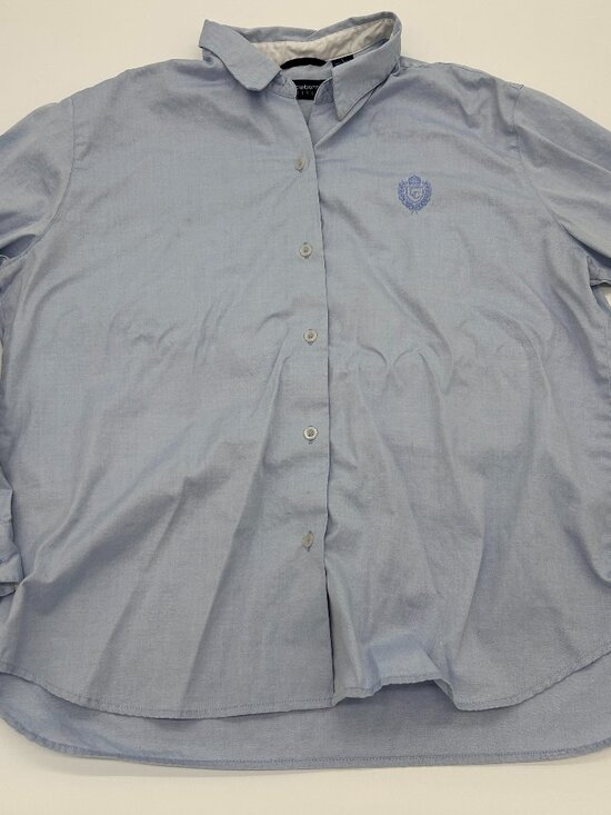 Liz Claiborne Tops - Vintage Liz Claiborne Shirt 100% Cotton Blouse Button Up 90s Long Sleeve Women L